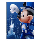 Kit Pintura De Diamante 5d Diy 30x40 Mickey Castelo Disney