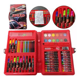 Kit Pintura Infantil Desenho Material Escolar Artes 68 Peças
