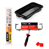 Kit Pintura Profissional Garfo Duplo+ Bandeja+ Rolo Lã 46cm