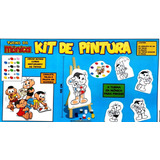 Kit Pintura Turma Da Monica C/ Mini Cavalete + Telas +tintas
