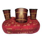 Kit Pipoca Harry Potter Balde + Copos Almofada Presente Geek