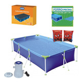 Kit Piscina 3700 L Capa Forro