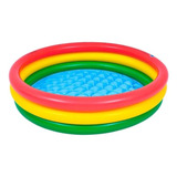 Kit Piscina Inflável Redonda Infantil 126 Litros 100 X 22cm