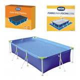 Kit Piscina Premium 3700 Litros + Capa + Forro - Mor