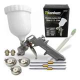 Kit Pistola De Pintura Por Gravidade - Titanium
