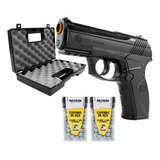 Kit Pistola De Pressão C11 6mm Esfera Aço Gas Co2 Airgun 