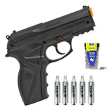 Kit Pistola De Pressão Rossi Wingun C11 Co2 4.5mm + Co2 + Bb