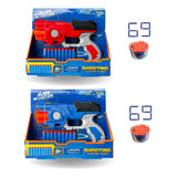 Kit Pistola Lança Dardos De Espuma Estilo Nerf C/ 69 Dardos