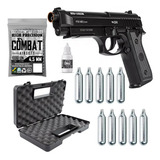 Kit Pistola Pressão Airgun Co2 Pt92