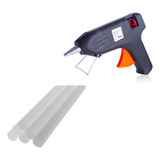 Kit Pistola Revolver Aplicador Cola Quente +6 Bastões Bivolt