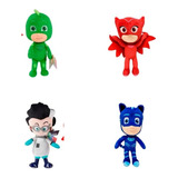 Kit Pj Masks 4 Pelúcias Lagartixo