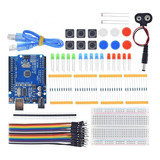 Kit Placa Compatível Arduino Uno Atmega328 Smd + Componentes