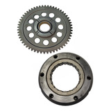 Kit Placa Engrenagem Partida Cg 125 Titan 2002 2003 2004