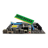 Kit Placa Mãe 775 G41 + 4gb De Memória Ddr3 1333mhz Nova Cor Preto