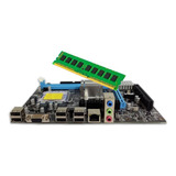 Kit Placa Mãe 775 G41 + 4gb De Memória Ddr3 1333mhz Nova