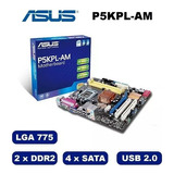 Kit Placa Mãe Asus P5kpl-am C/pentium Dual Core E 4 Gb Ddr2 