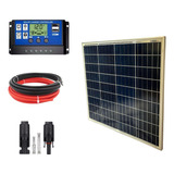 Kit Placa Painel Controlador Solar Fotovoltaica 60w Watts