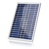 Kit Placa Painel Solar 10w (watts) + Controlador 10a Lcd Usb