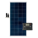 Kit Placa Solar 150w / 160w + Controlador 10a + Conector Mc4
