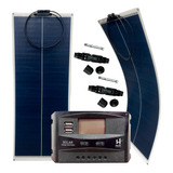 Kit Placa Solar 150w Caminhão Motorhome Fotovoltaico 2x 75w