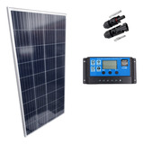 Kit Placa Solar 150w Controlador 10a