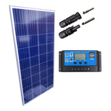 Kit Placa Solar 150w Controlador 10a 