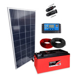 Kit Placa Solar 150w Controlador 20a