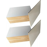 Kit Placas Chapas 100 Unidades Mdf Branco/cru 3mm A4