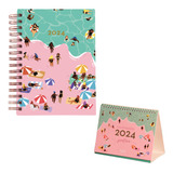 Kit Planner Poética 2024, Planner + Calendário Mesa, Desko