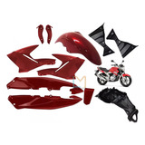 Kit Plástico Carenagem Completa Fazer 250 Vermelho 2011/2014