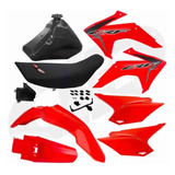Kit Plastico Crf 230 Protork Vermelho Adaptável Xtz - Nx 200