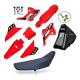 Kit Plástico Crf230 Biker Action Adaptável C/ Banco E Tanque