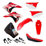 Kit Plástico Elite Tanque 9 Litros Honda Xr250 Tornado Biker
