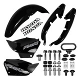Kit Plástico Fan 125 2005 A 2008 + Adesivos + Kit Parafusos