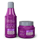 Kit Platinum Blond Shampoo E Máscara Matizador Forever Liss