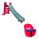 Kit Playground Infantil Escorregador Medio Balanço