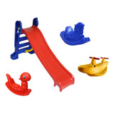 Kit Playground Parque Infantil Escorregador Gangorras Creche