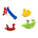 Kit Playground Parque Quarentena Escorregador Gangorra