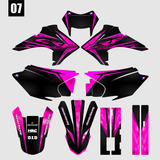 Kit Plotagem Plástico Honda Crf 230f 07/24 0,20mm Rosa