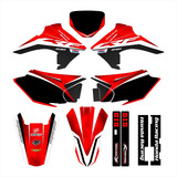 Kit Plotagem Plástico Honda Crf 230f 07/24 0,20mm Vermelho