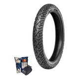 Kit Pneu Moto Vipal 110/80-14 St400 + Camara Mj 14 Gulfair