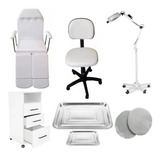 Kit Podologia Maca Mocho Exaustor Carrinho Armário Brinde