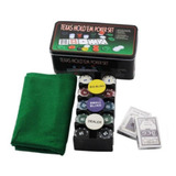 Kit Poker 200 Fichas Profissional Completo Texas Holdem - Já