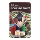 Kit Poker Em Lata 100 Fichas
