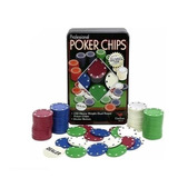 Kit Poker Profissional Em Lata 100 Fichas