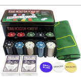 Kit Poker Texas Holdem Lata 200