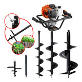 Kit Polaca Cavadeira 4 Brocas Tekna 52cc Gasolina Eixo 40cm
