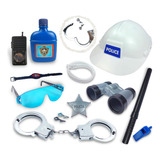 Kit Policial Infantil C/ Distintivo Algema