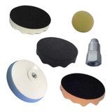 Kit Polimento - Boinas De Espumas 5 Polegadas + Suporte 
