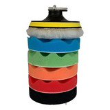 Kit Polimento - Boinas De Espumas De 5 Polegadas Com Suporte